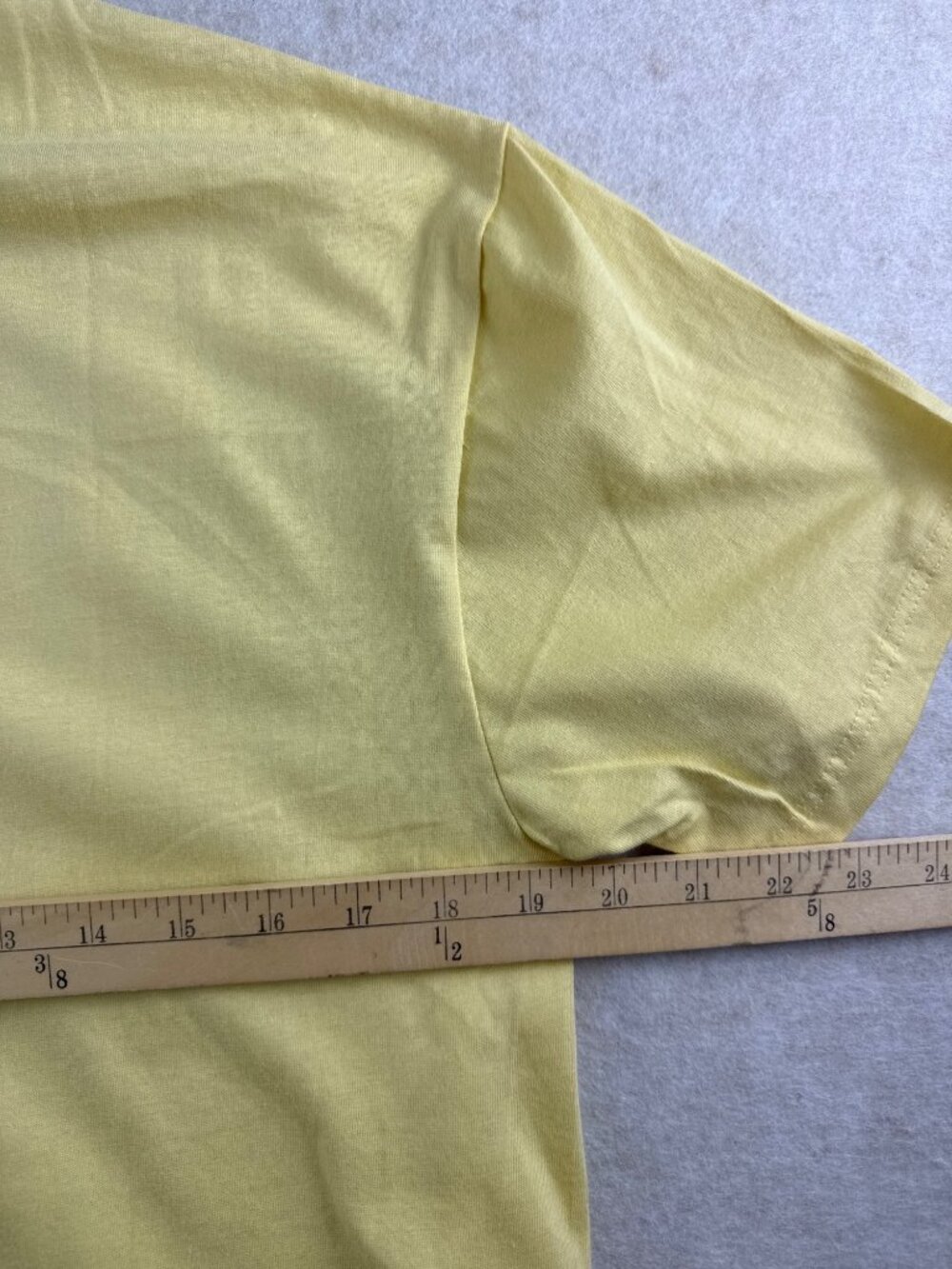 Polo Ralph Lauren Men's Small Pale Yellow T Shirt Blue Pony NWT Cotton Preppy - Picture 5 of 8